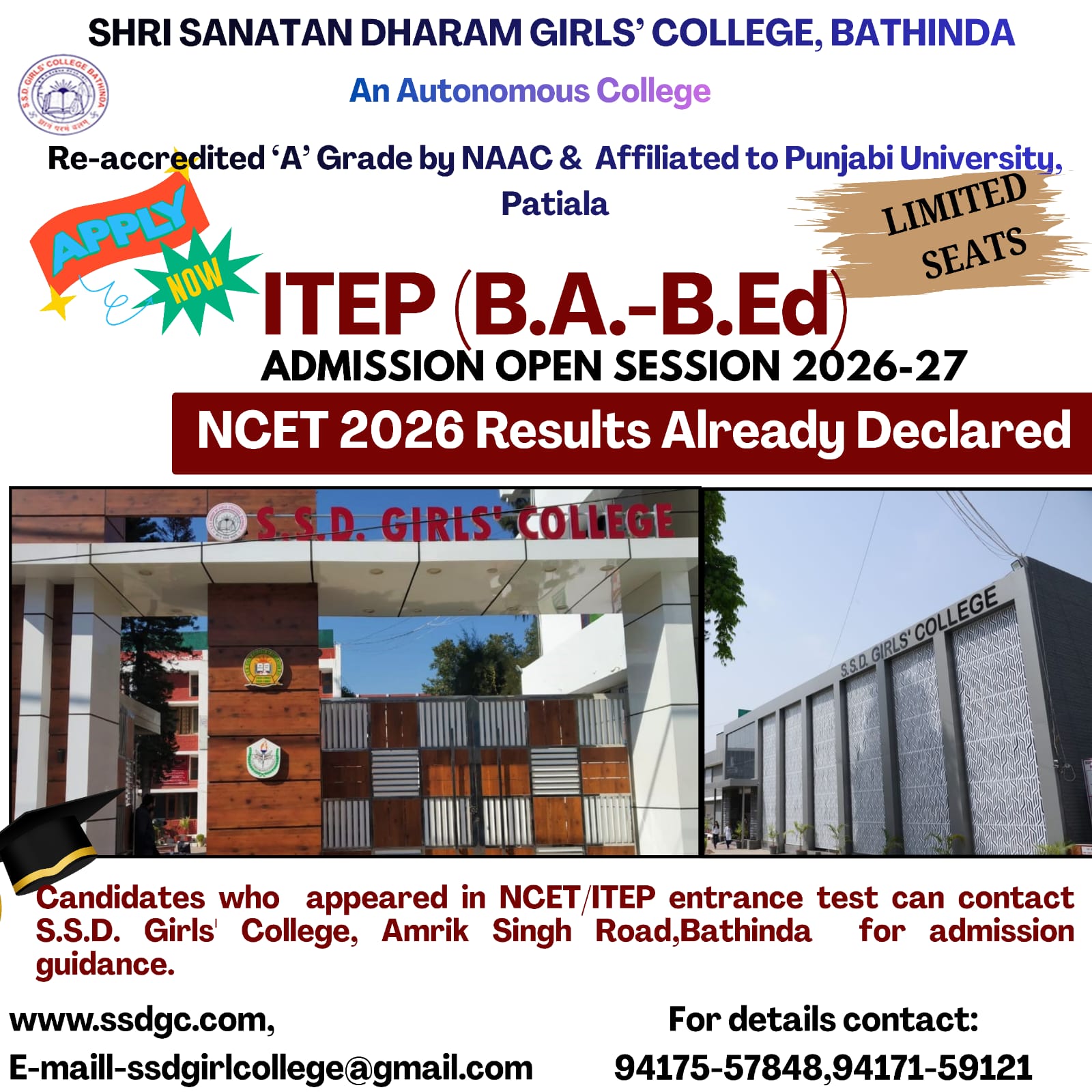 ITEP (B.A.-B.Ed) Admission